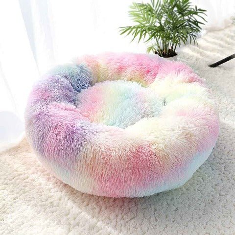 Colorful Dog warm puff dog bed donut bed dogs donut cat bed co sleeper dog dog bed and mat rest